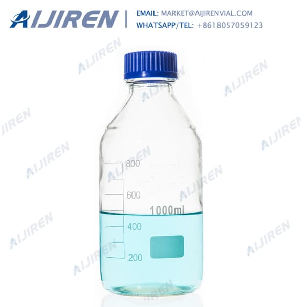 Free sample clear 1000ml media bottle Mycap